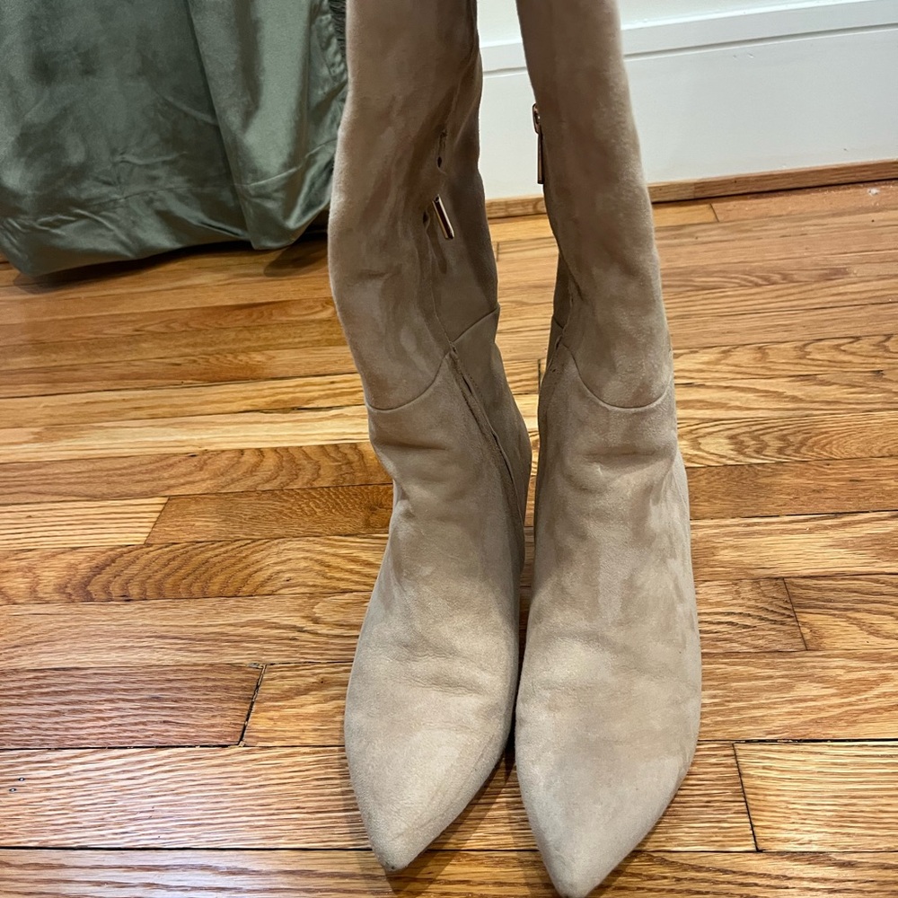 Sam Edelman URUSLA Over-the-Knee Boots – Warm Oat Suede – Size 8 - Picture 3 of 6